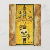 ANTIEK RENAISSANCE TAROTS,ACE OF SWORDS Parchment Briefkaart (Voorkant)