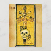 ANTIEK RENAISSANCE TAROTS,ACE OF SWORDS Parchment Briefkaart (Voorkant)