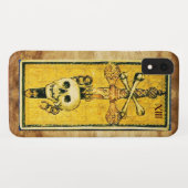 ANTIEK RENAISSANCE TAROTS,ACE OF SWORDS Parchment Case-Mate iPhone Case (Achterkant (horizontaal))