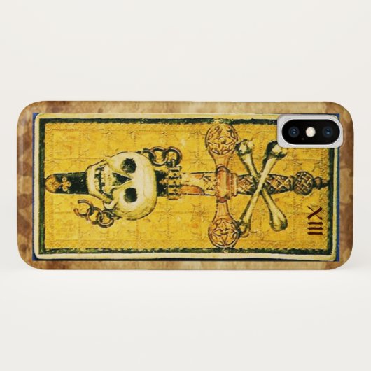 ANTIEK RENAISSANCE TAROTS,ACE OF SWORDS Parchment Case-Mate iPhone Case (Achterkant (horizontaal))