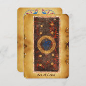 ANTIEK RENAISSANCE TAROTS / ACE VAN MUNTEN (Voorkant / Achterkant)