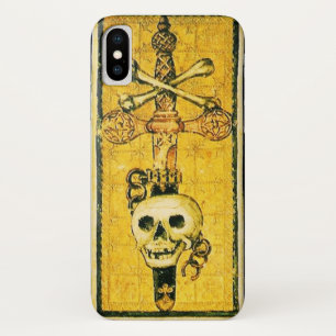 ANTIEK RENAISSANCE TAROTS, ACE VAN ZWAARDEN Geel Case-Mate iPhone Case