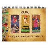 ANTIEK RENAISSANCE TAROTS BLOEMENPERKAMENT 2016 KALENDER (Hoes)
