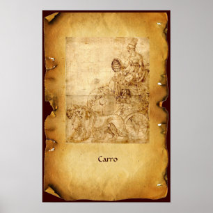 ANTIEK RENAISSANCE TAROTS / CHARIOT POSTER