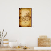 ANTIEK RENAISSANCE TAROTS / CHARIOT POSTER (Keuken)