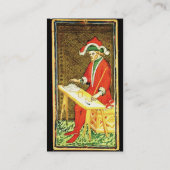 ANTIEK RENAISSANCE TAROTS/DE MAGICiAN-parchment Visitekaartje (Achterkant)