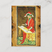 ANTIEK RENAISSANCE TAROTS/DE MAGICiAN-parchment Visitekaartje (Achterkant)