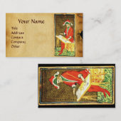 ANTIEK RENAISSANCE TAROTS/DE MAGICiAN-parchment Visitekaartje (Voorkant / Achterkant)