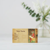 ANTIEK RENAISSANCE TAROTS/DE MAGICiAN-parchment Visitekaartje (Staand voorkant)