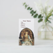 ANTIEK RENAISSANCE TAROTS DE PAUS White Pearl Visitekaartje (Staand voorkant)