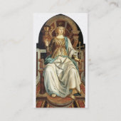 ANTIEK RENAISSANCE TAROTS DE PAUS White Pearl Visitekaartje (Achterkant)