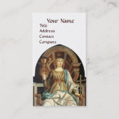 ANTIEK RENAISSANCE TAROTS DE PAUS White Pearl Visitekaartje (Voorkant)