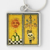 ANTIEK RENAISSANCE TAROTS /DE ZON,ACE OF SWORD SLEUTELHANGER (Voorkant)