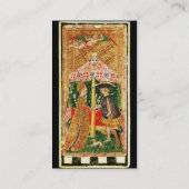 ANTIEK RENAISSANCE TAROTS /DE ZON EN LOVERS VISITEKAARTJE (Achterkant)