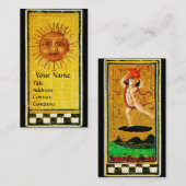 ANTIEK RENAISSANCE TAROTS / DE ZON VISITEKAARTJE (Voorkant / Achterkant)