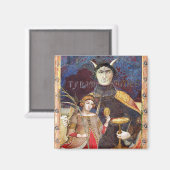 ANTIEK RENAISSANCE TAROTS / DEVIL Conceceet detail Magneet (Voorkant / Achterkant)