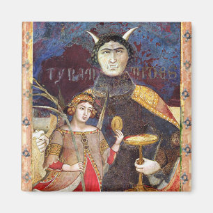 ANTIEK RENAISSANCE TAROTS / DEVIL Conceceet detail Magneet