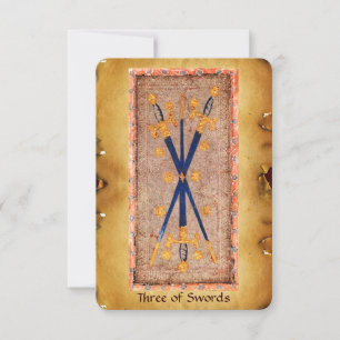 ANTIEK RENAISSANCE TAROTS / Drie van de zinnen