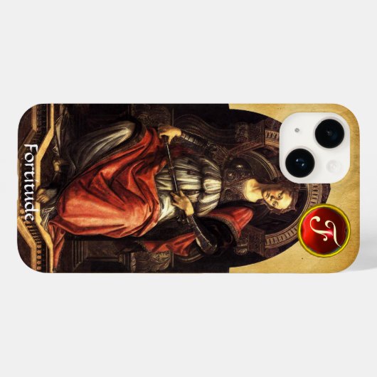 ANTIEK RENAISSANCE TAROTS, FORTITUDE- STRENGHT Case-Mate iPhone CASE (Achterkant (horizontaal))