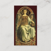 ANTIEK RENAISSANCE TAROTS / JUSTITIE VISITEKAARTJE (Achterkant)