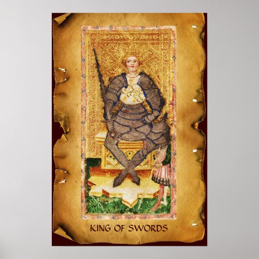 ANTIEK RENAISSANCE TAROTS / KING VAN SWOREN POSTER (Voorkant)