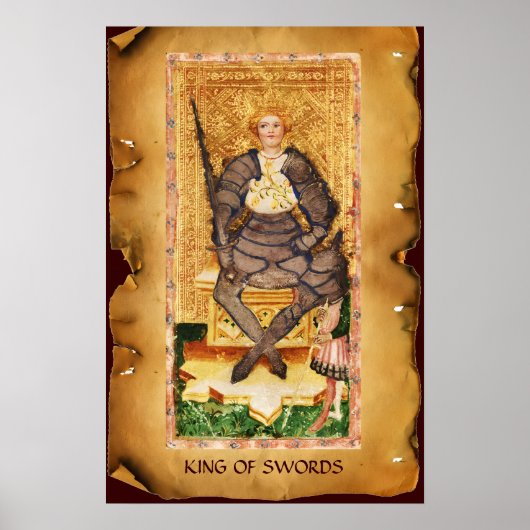 ANTIEK RENAISSANCE TAROTS / KING VAN SWOREN POSTER (Voorkant)