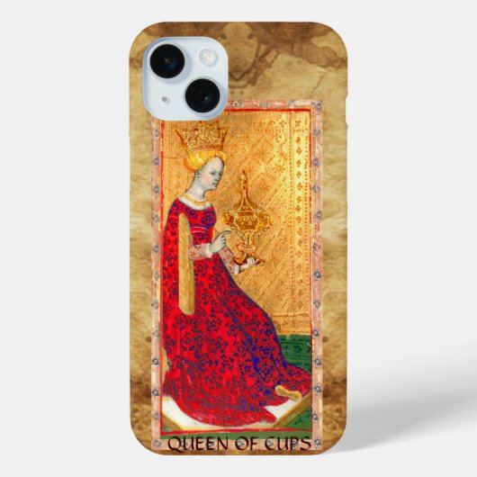 ANTIEK RENAISSANCE TAROTS / KONINGIN VAN CUPS Case-Mate iPhone CASE (Achterkant)