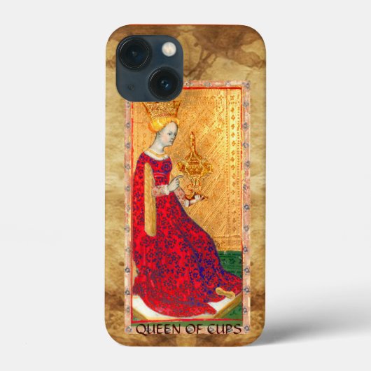 ANTIEK RENAISSANCE TAROTS / KONINGIN VAN CUPS Case-Mate iPhone CASE (Achterkant)