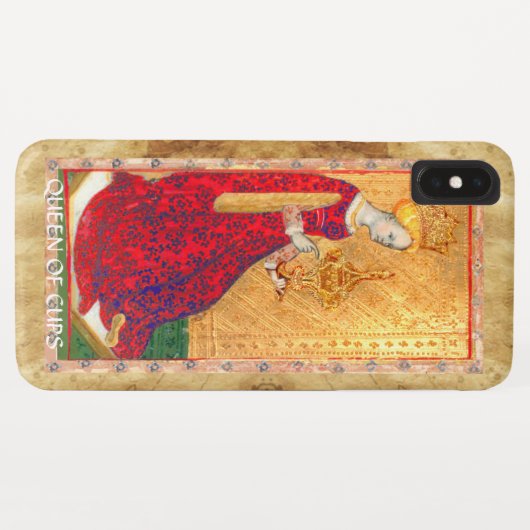 ANTIEK RENAISSANCE TAROTS / KONINGIN VAN CUPS Case-Mate iPhone CASE (Achterkant (horizontaal))