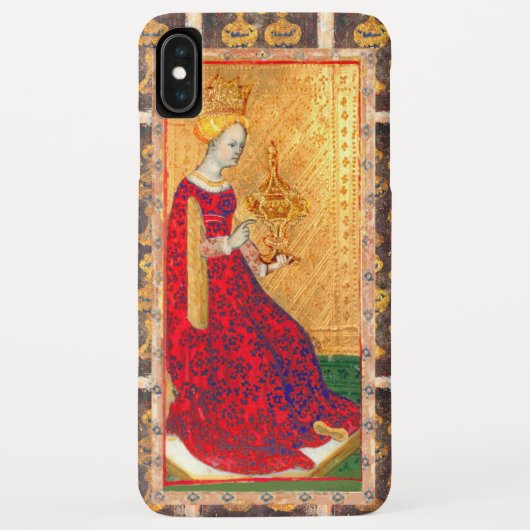 ANTIEK RENAISSANCE TAROTS / KONINGIN VAN CUPS Case-Mate iPhone CASE (Achterkant)
