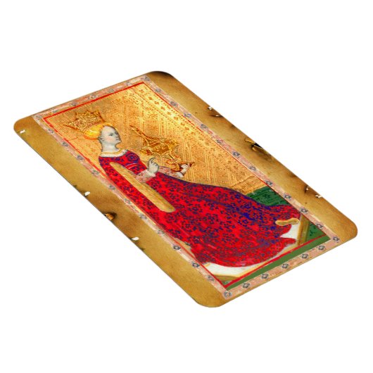 ANTIEK RENAISSANCE TAROTS / KONINGIN VAN CUPS MAGNEET (Rechterzijde)