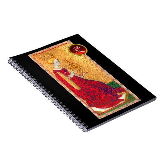 ANTIEK RENAISSANCE TAROTS/KONINGIN VAN CUPS MONOGR NOTITIEBOEK (Rechterzijde)