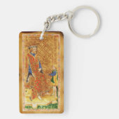 ANTIEK RENAISSANCE TAROTS/KONINGIN VAN CUPS MONOGR SLEUTELHANGER (achterkant)