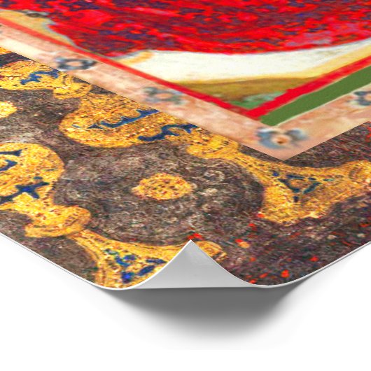 ANTIEK RENAISSANCE TAROTS / KONINGIN VAN CUPS POSTER (Hoek)