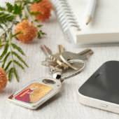 ANTIEK RENAISSANCE TAROTS / KONINGIN VAN CUPS SLEUTELHANGER (Zijkant)