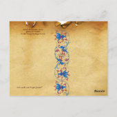 ANTIEK RENAISSANCE TAROTS / KONINGIN VAN WANNEER BRIEFKAART (Achterkant)