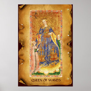 ANTIEK RENAISSANCE TAROTS / KONINGIN VAN WANNEER POSTER