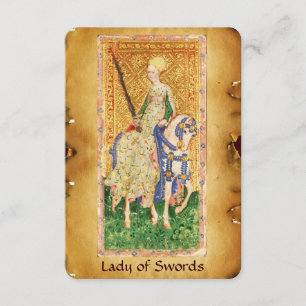 ANTIEK RENAISSANCE TAROTS / LADY OF SWORDS AANKONDIGING