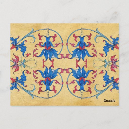 ANTIEK RENAISSANCE TAROTS / LADY OF THE COINS BRIEFKAART (Achterkant)