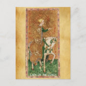 ANTIEK RENAISSANCE TAROTS / LADY OF THE COINS BRIEFKAART (Voorkant)