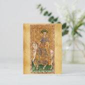 ANTIEK RENAISSANCE TAROTS / LADY OF THE WANDS BRIEFKAART (Staand voorkant)