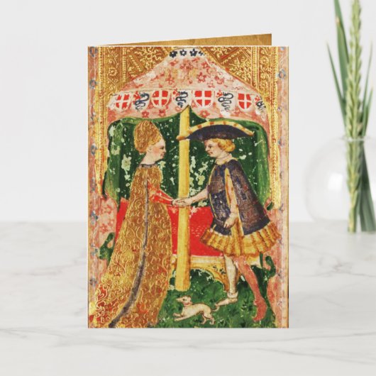 ANTIEK RENAISSANCE TAROTS/LOVERS Valentijnsdag Feestdagen Kaart (Voorkant)