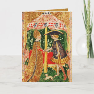 ANTIEK RENAISSANCE TAROTS/LOVERS Valentijnsdag Feestdagen Kaart