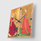 ANTIEK RENAISSANCE TAROTS/MAID AND QUEEN OF CUPS VIERKANTE KLOK (Hoek)