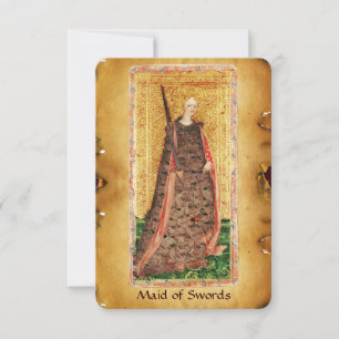 ANTIEK RENAISSANCE TAROTS / MAID OF SWORD