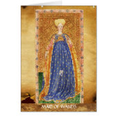 ANTIEK RENAISSANCE TAROTS / MAID OF WANDS (Voorkant)