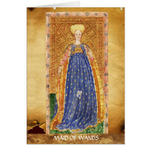 ANTIEK RENAISSANCE TAROTS / MAID OF WANDS