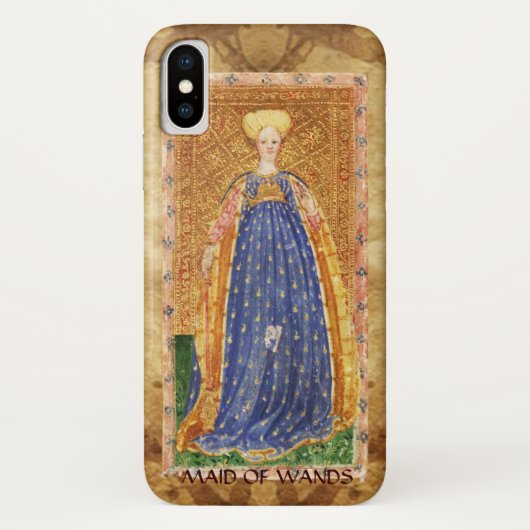 ANTIEK RENAISSANCE TAROTS / MAID OF WANDS Case-Mate iPhone CASE (Achterkant)