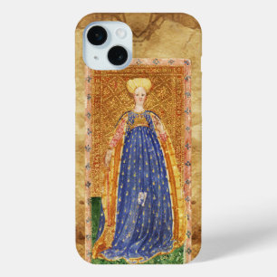 ANTIEK RENAISSANCE TAROTS / MAID OF WANDS iPhone 15 MINI HOESJE