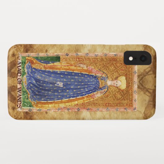 ANTIEK RENAISSANCE TAROTS / MAID OF WANDS Case-Mate iPhone CASE (Achterkant (horizontaal))